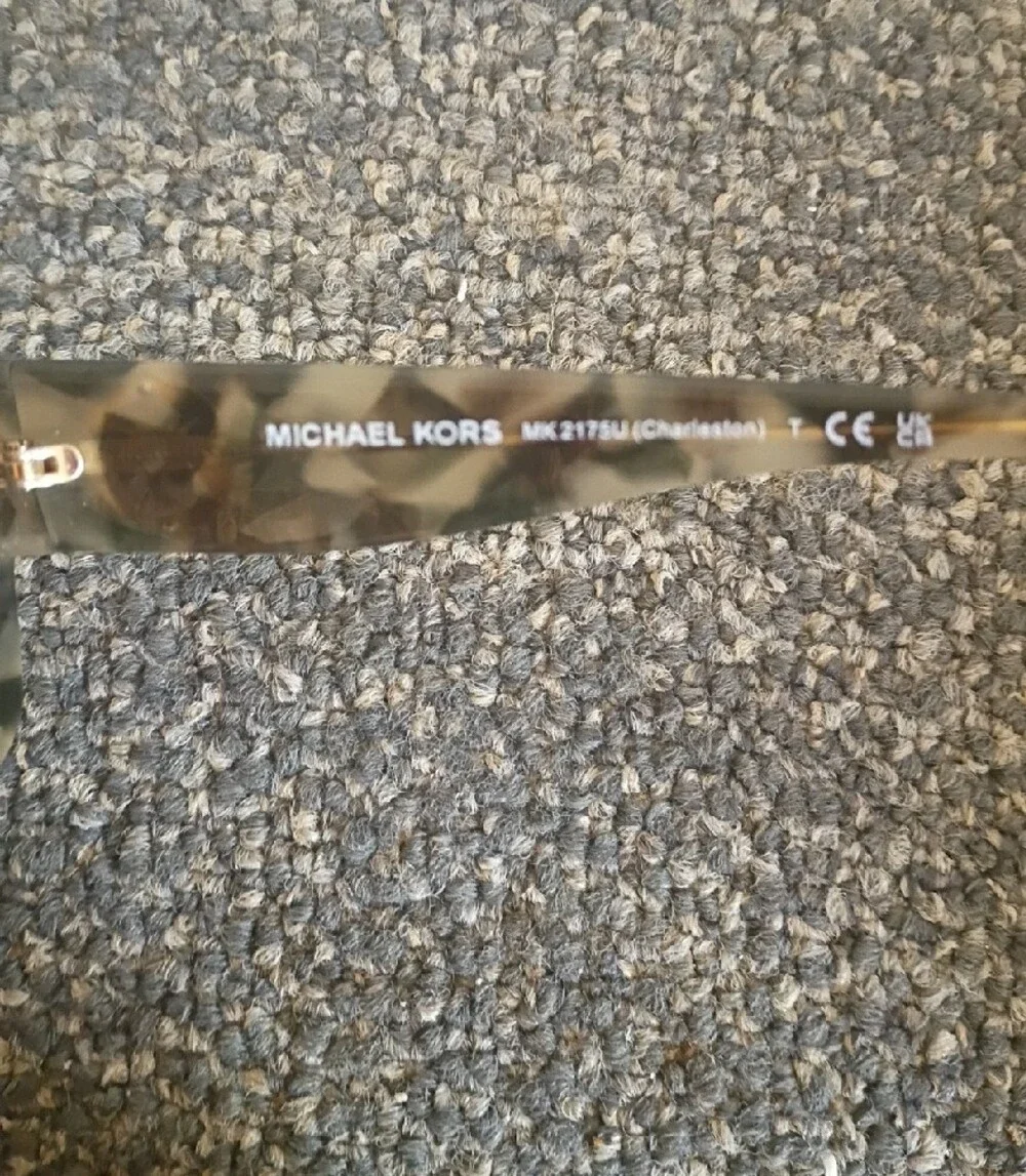 Michael Kors Gray Tortoiseshell Logo Sunglasses Frames ONLY